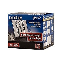 Brother DK2243 - continuous tape - 1 roll(s) - Roll (3.98 in x 100 ft)