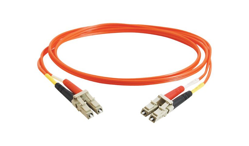 C2G 10m LC-LC 62.5/125 OM1 Duplex Multimode PVC Fiber Cable - Orange