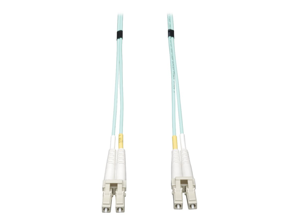 Tripp Lite 12M 10Gb Duplex Multimode 50/125 OM3 LSZH Fiber Cable LC/LC 12 Meters - patch cable - 12 m - aqua blue