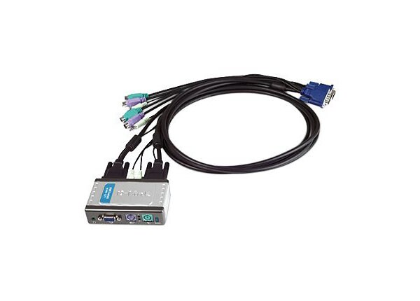 D-Link 2-Port PS/2 KVM Switch with Audio Support