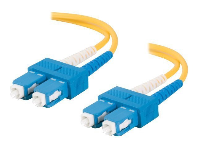 C2G 5m SC-SC 9/125 Duplex Single Mode OS2 Fiber Cable - Yellow - 16ft - patch cable - 5 m - yellow