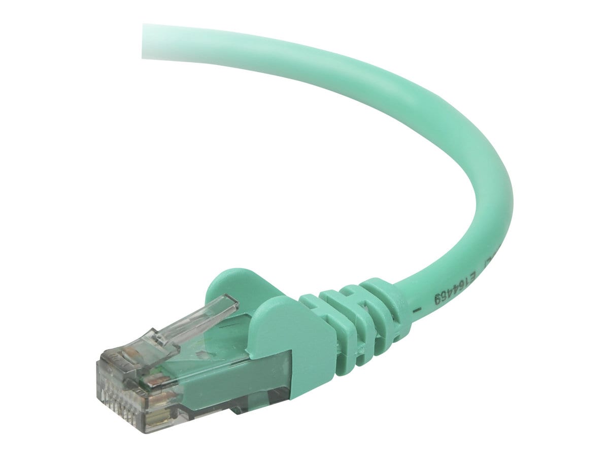 Belkin Cat5e/Cat5 25ft Green Snagless Ethernet Patch Cable, PVC, UTP, 24 AWG, RJ45, M/M, 350MHz, 25'
