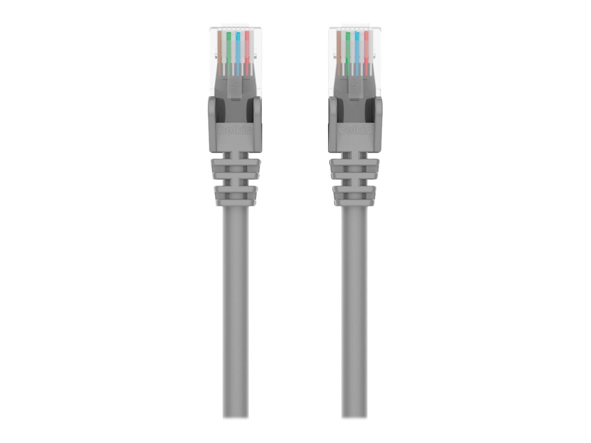 Belkin 7ft CAT5e Ethernet Patch Cable Snagless, RJ45, M/M, Gray - patch cab