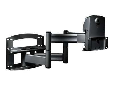 Peerless Full-Motion Plus Wall Mount With Vertical Adjustment PLAV70 - mounting kit - for flat panel - black