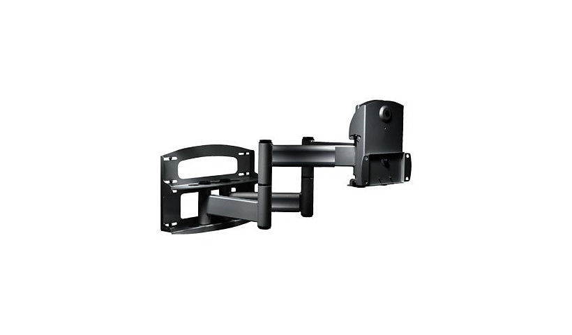 Peerless Full-Motion Plus Wall Mount With Vertical Adjustment PLAV70 - mounting kit - for flat panel - black