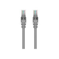 Belkin 50ft CAT5e Ethernet Patch Cable Snagless, RJ45, M/M, Gray - patch ca
