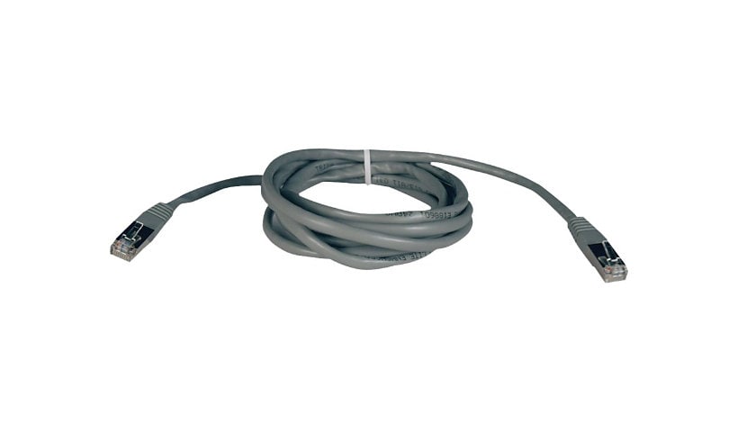 Eaton Tripp Lite Series Cat5e 350 MHz Molded Shielded (STP) Ethernet Cable (RJ45 M/M), PoE, Gray, 10 ft. (3,05 m) -