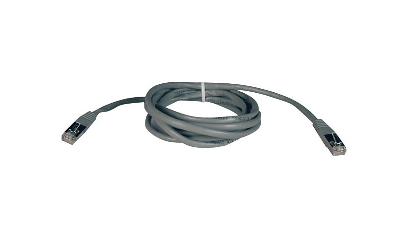 Eaton Tripp Lite Series Cat5e 350 MHz Molded Shielded (STP) Ethernet Cable (RJ45 M/M), PoE, Gray, 25 ft. (7.62 m) -