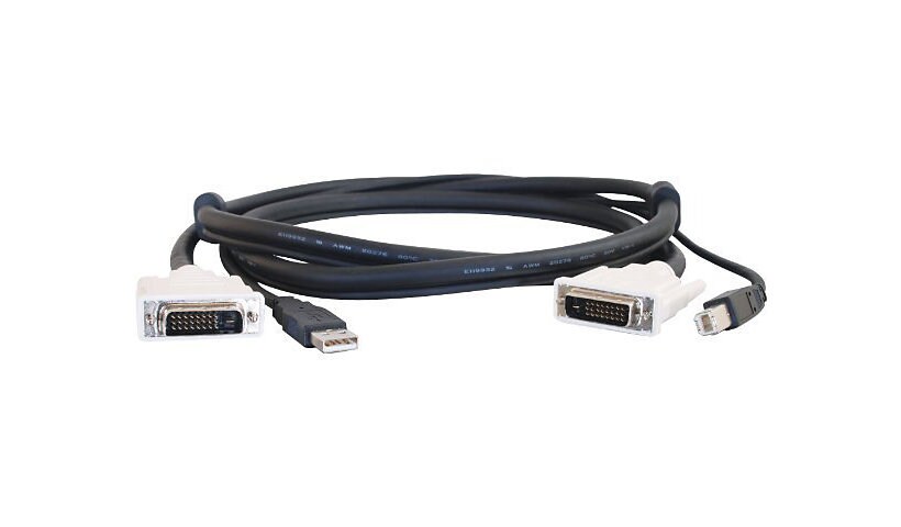 C2G 10ft DVI Dual Link + USB 2.0 KVM Cable - video / USB cable - 10 ft