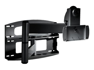 Peerless Full-Motion Plus Wall Mount PLA60 - mounting kit - Tilt & Swivel - for flat panel - black