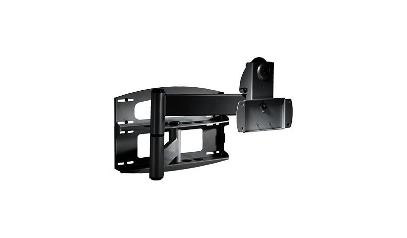 Peerless Full-Motion Plus Wall Mount PLA60 - mounting kit - Tilt & Swivel - for flat panel - black