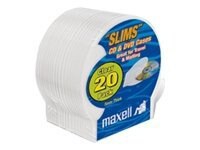 MAXELL 20PK CD-356 CLEAR C-SHEL CASE
