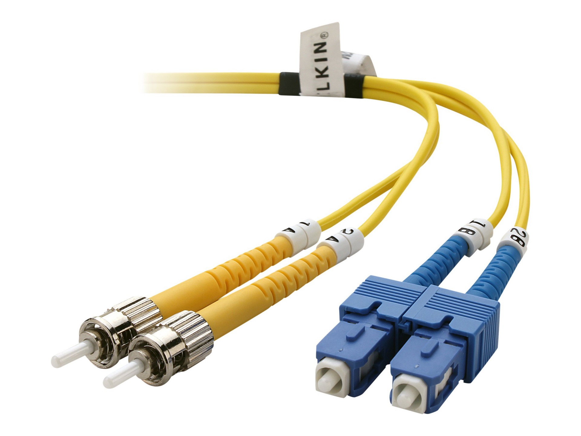 Belkin 2 Meter Single-mode Duplex Fiber Patch Cable, ST/SC