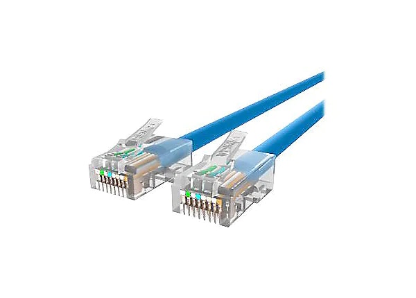 Belkin Cat5e/Cat5 20ft Blue Ethernet Patch Cable, No Boot, PVC, UTP, 24 AWG, RJ45, M/M, 350MHz, 20'