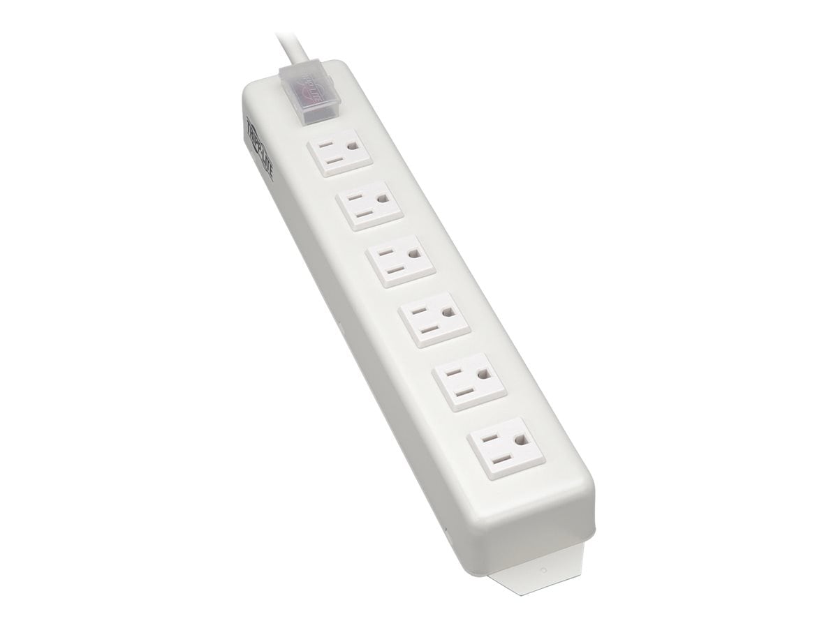 Tripp Lite Power Strip Metal 120V 5-15R Right Angle 6 Outlet 15' Cord - power strip