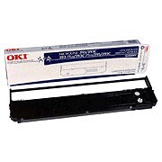 OKI - black - print ribbon cassette