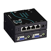 Black Box Wizard Multimedia Extender Quad Video/Stereo Audio Transmitter - video/audio extender