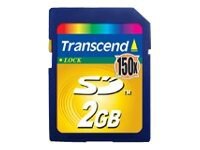Transcend Ultra Performance - flash memory card - 2 GB - SD