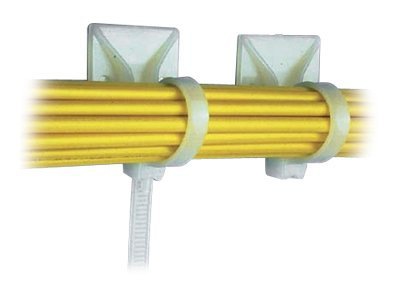 Panduit cable tie with self-adhesive base