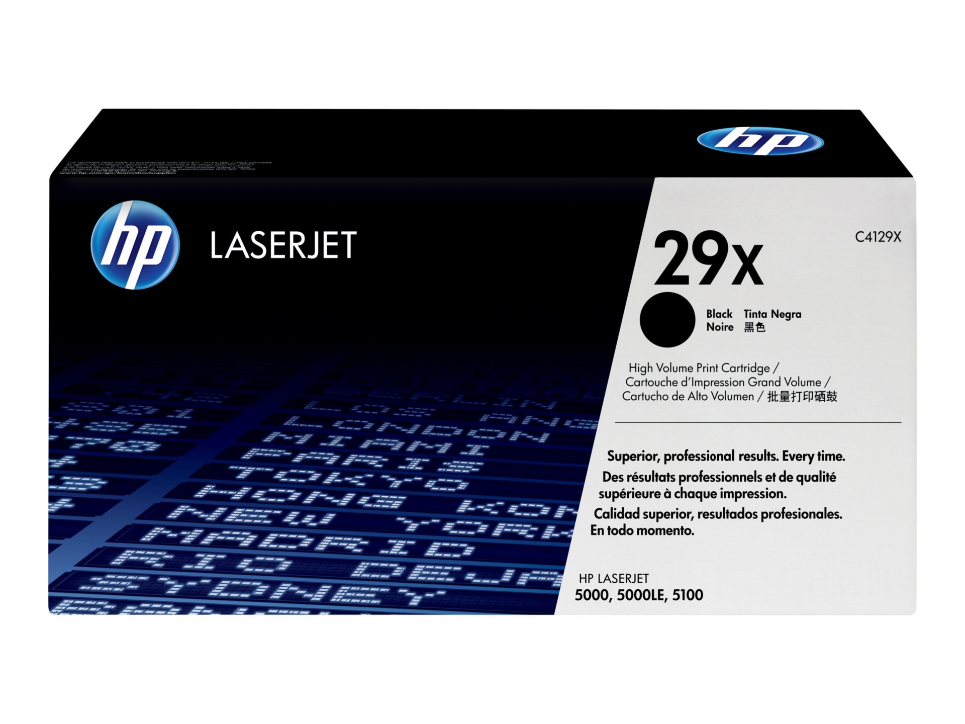 HP 29X (C4129X) High Yield Black Original LaserJet Toner Cartridge   
