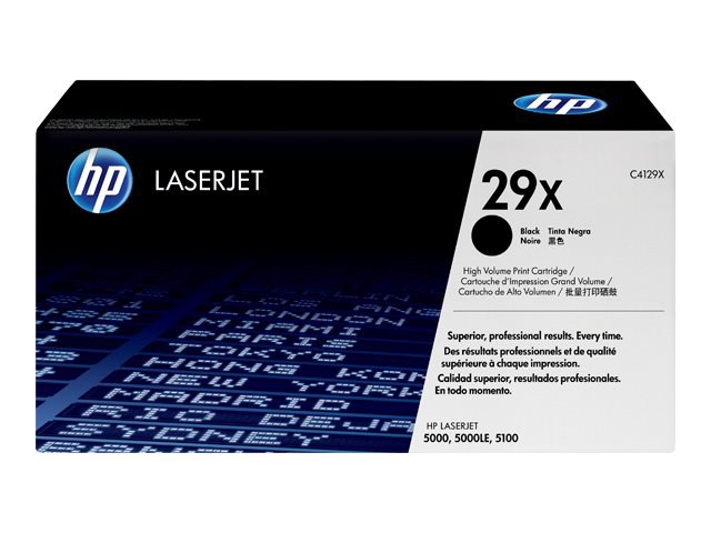 Thumbnail 3 of 3 for HP 29X (C4129X) High Yield Black Original LaserJet Toner Cartridge   
