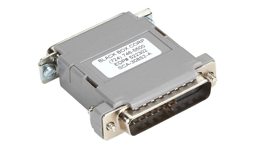 Black Box - null modem adapter - DB-25 to DB-25