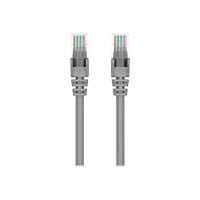 Belkin Cat6 1ft Grey Ethernet Patch Cable, UTP, 24 AWG, Snagless, Molded, RJ45, M/M, 1'