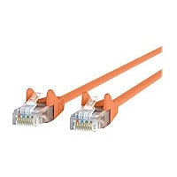 Belkin Cat6 7ft Orange Ethernet Patch Cable, UTP, 24 AWG, Snagless, Molded, RJ45, M/M, 7'