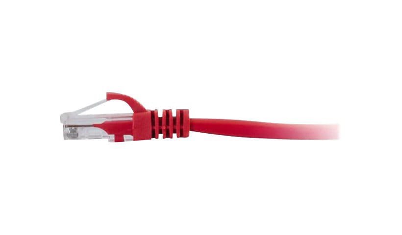 C2G 1ft Cat6 Snagless Unshielded (UTP) Ethernet Cable - Cat6 Network Patch Cable - PoE - Red