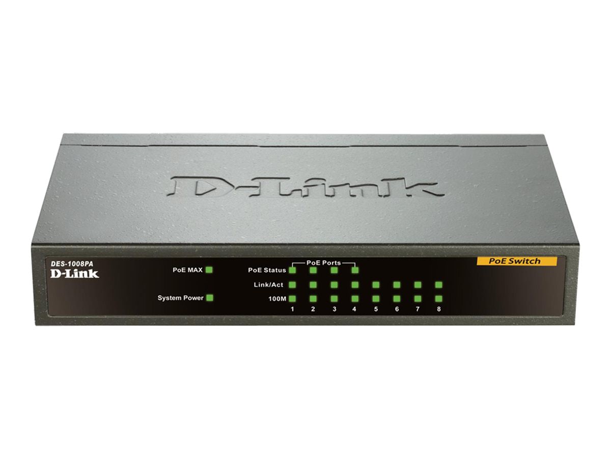 D-Link 1008PA 8-Port Fast Ethernet Switch