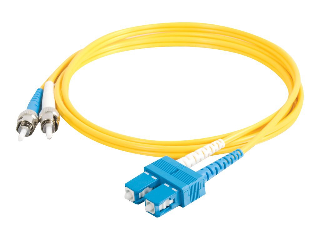 C2G 3m SC-ST 9/125 OS2 Duplex Single-Mode Fiber Cable - Yellow
