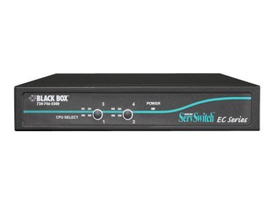 Black Box ServSwitch EC for PS/2 and USB Servers and PS/2 or USB Consoles - KVM switch - 4 ports