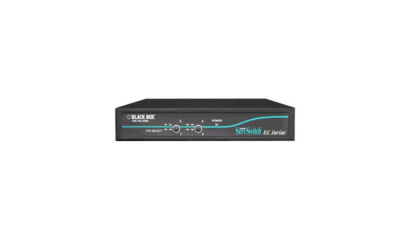 Black Box ServSwitch EC for PS/2 and USB Servers and PS/2 or USB Consoles - KVM switch - 4 ports