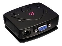 Aluratek AVS02 2 Port VGA Video Splitter With 6 Ft VGA Cable -  350MHz