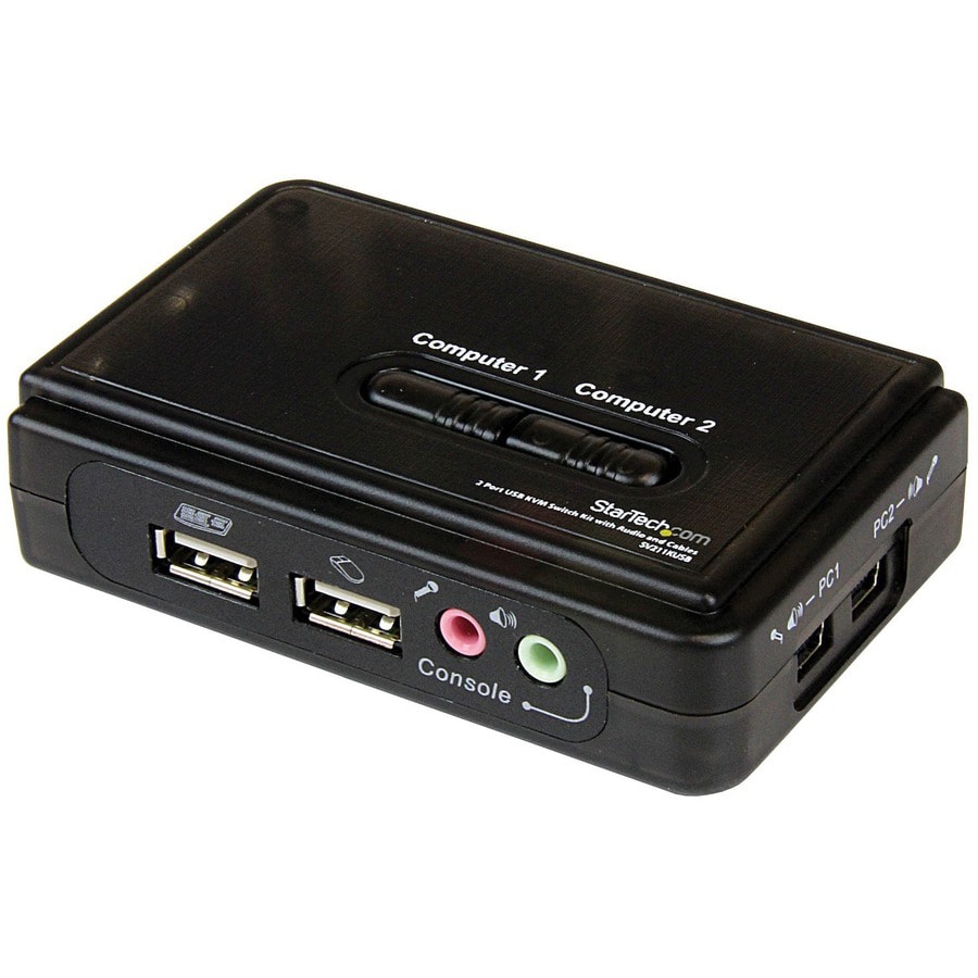 StarTech.com 2-Port USB KVM Switch with Cables - Compact, Bus - SV211KUSB - KVM Modules - CDW.com