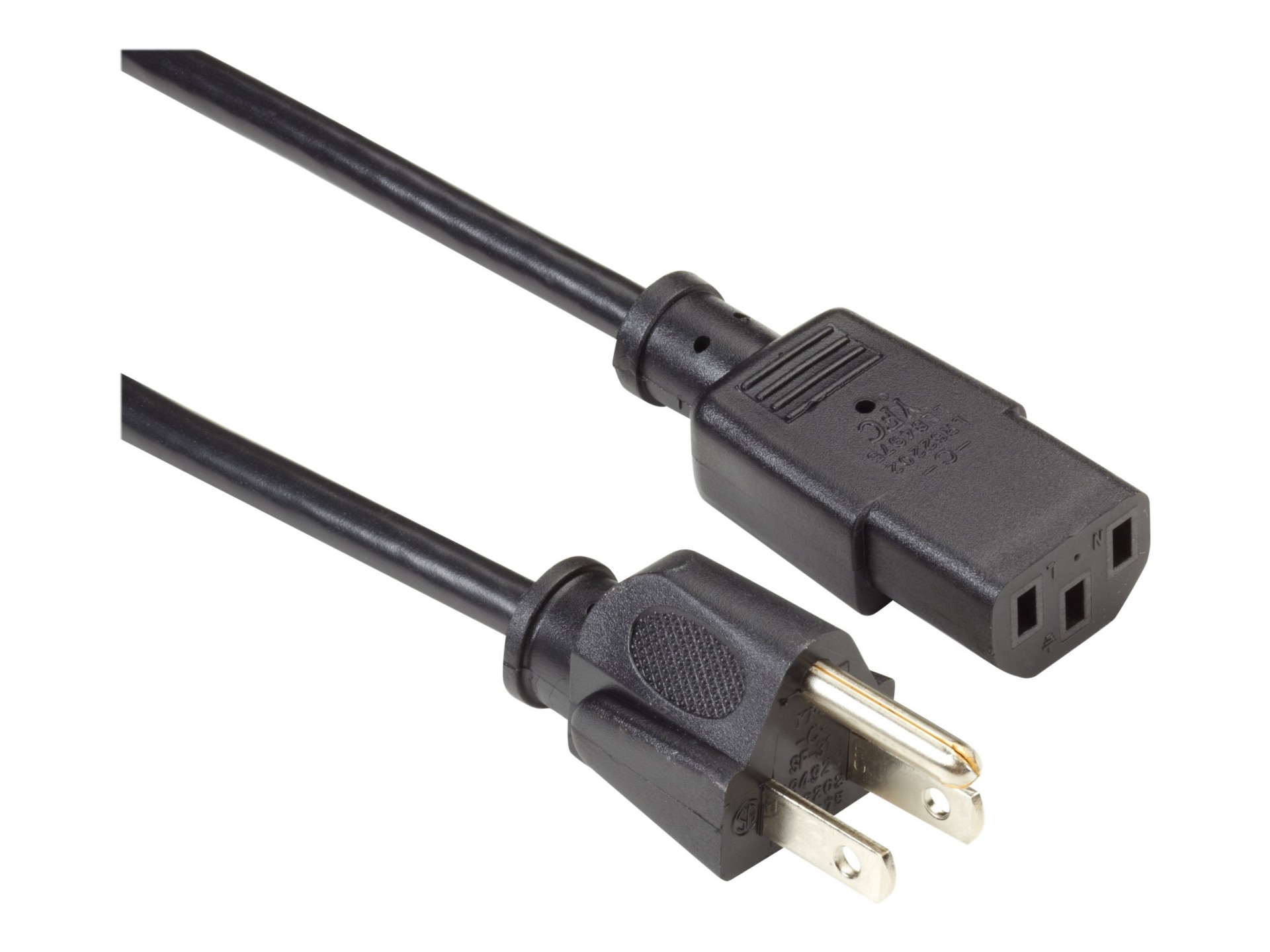 Thumbnail 2 of 2 for Black Box - power cable - NEMA 5-15 to power IEC 60320 C13 - 10 ft