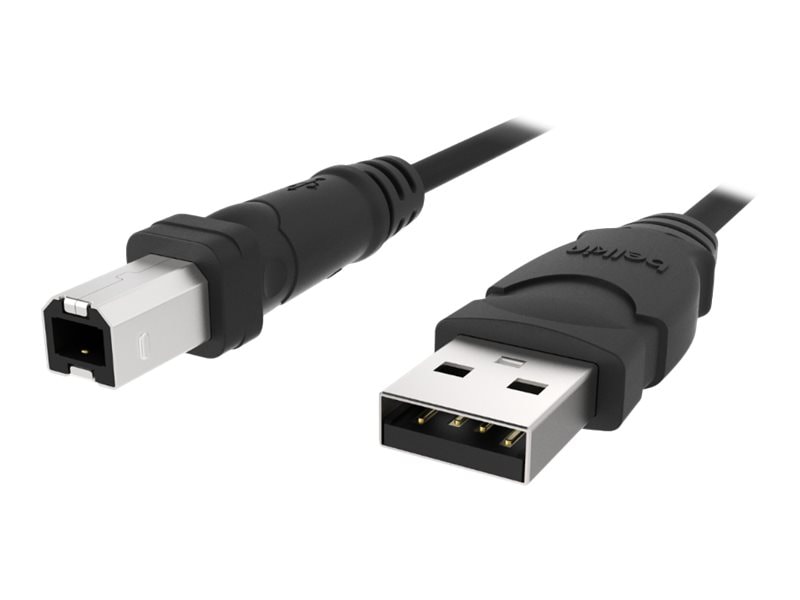 Belkin 16ft USB A/B Device - USB cable - USB to USB Type B - 16 ft - F3U133B16 - USB Cables - CDW.com