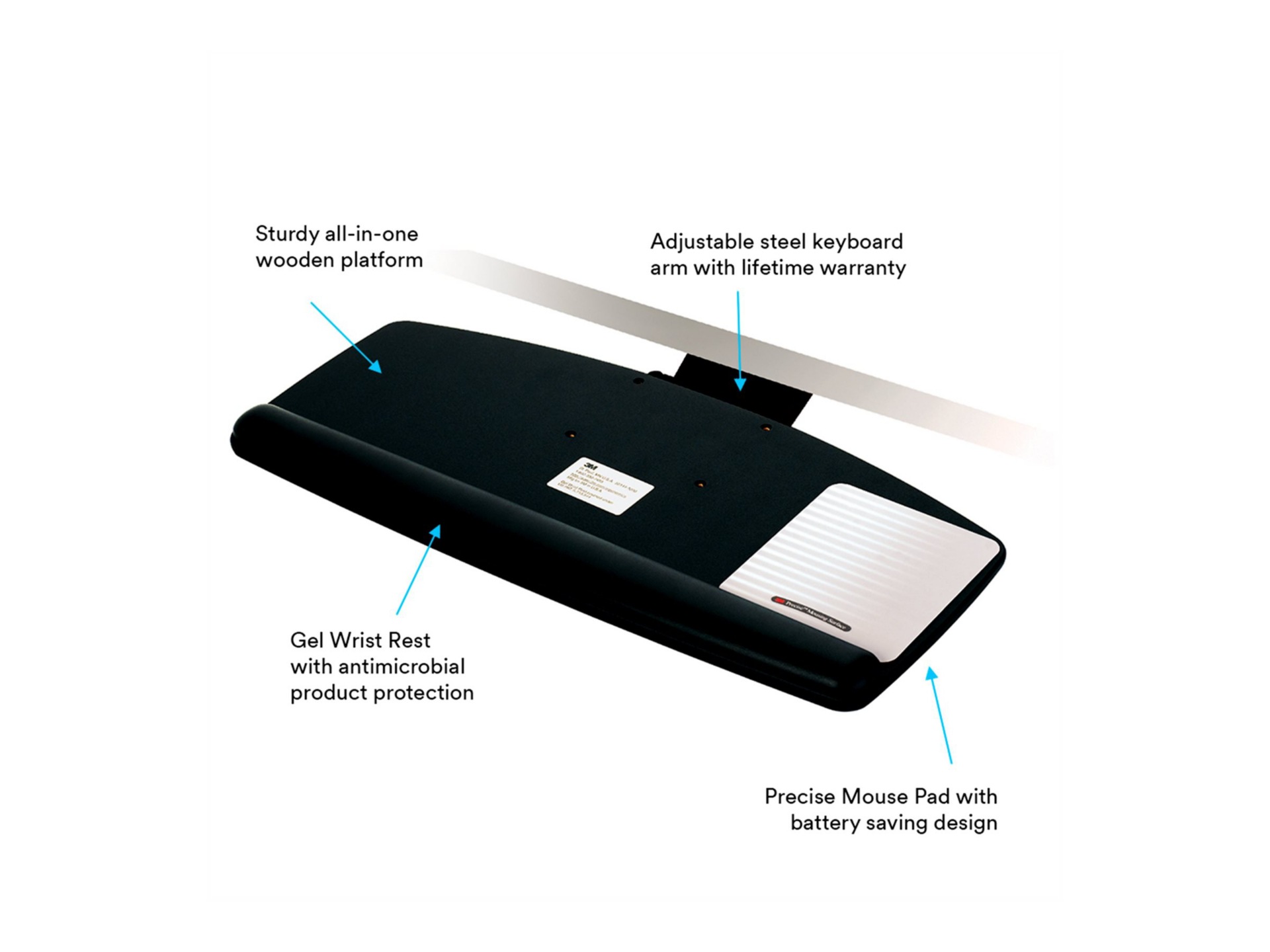 3M Adjustable Keyboard Tray AKT70LE