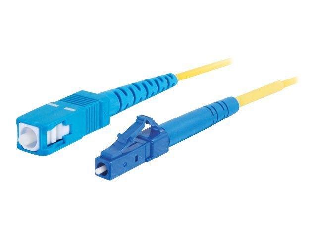 C2G 1m LC-SC 9/125 OS1 Simplex Singlemode Fiber Cable - Yellow