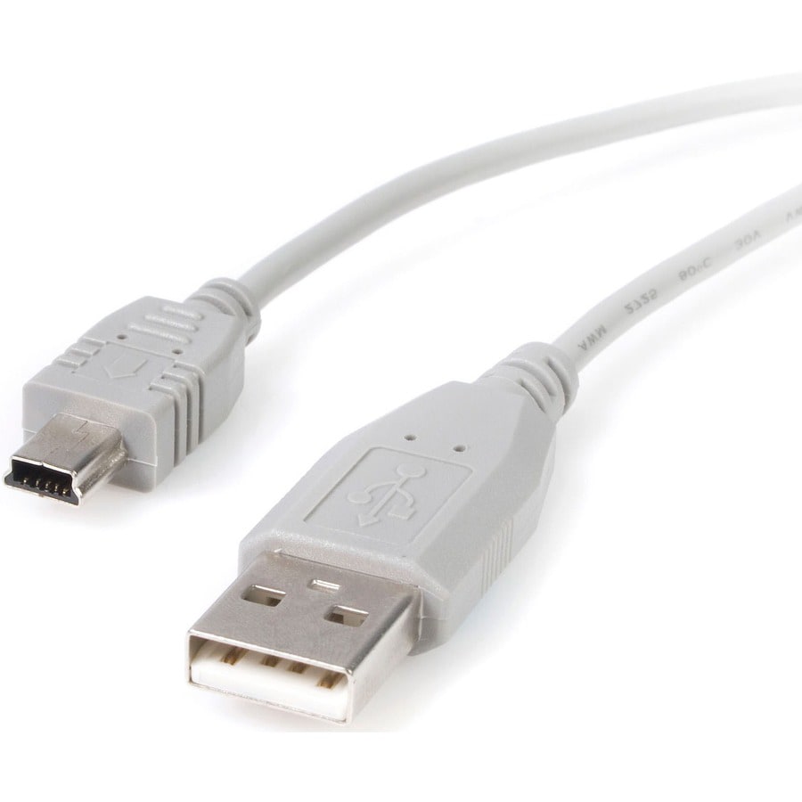 StarTech.com 6' Mini USB Cable A to Mini B - Gray - 6ft Micro USB Cable