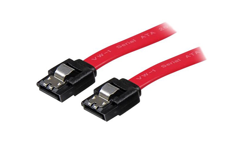 StarTech.com 18in Latching SATA Cable - SATA cable - Serial ATA 150/300/600