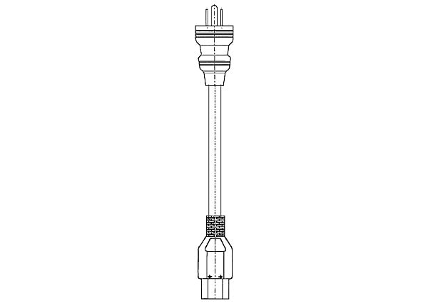 Juniper Networks - power cable - IEC 60320 C13 to NEMA 5-15 - 8 ft