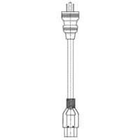 Juniper Networks - power cable - IEC 60320 C13 to NEMA 5-15 - 8 ft