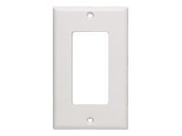 C2G Decorative Single Gang Wall Plate (Ivory)