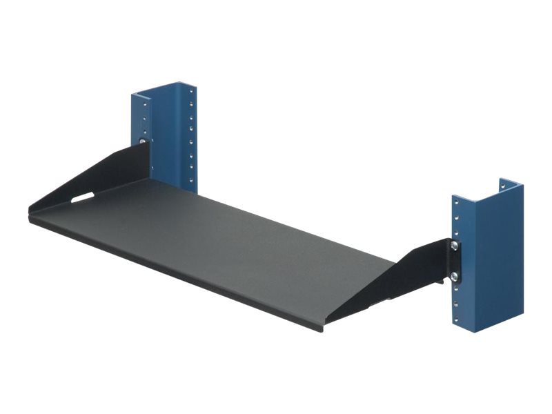 Rack Solutions 1U 2Post Solid Cantilever Shelf 7in (D) - Flanged Down