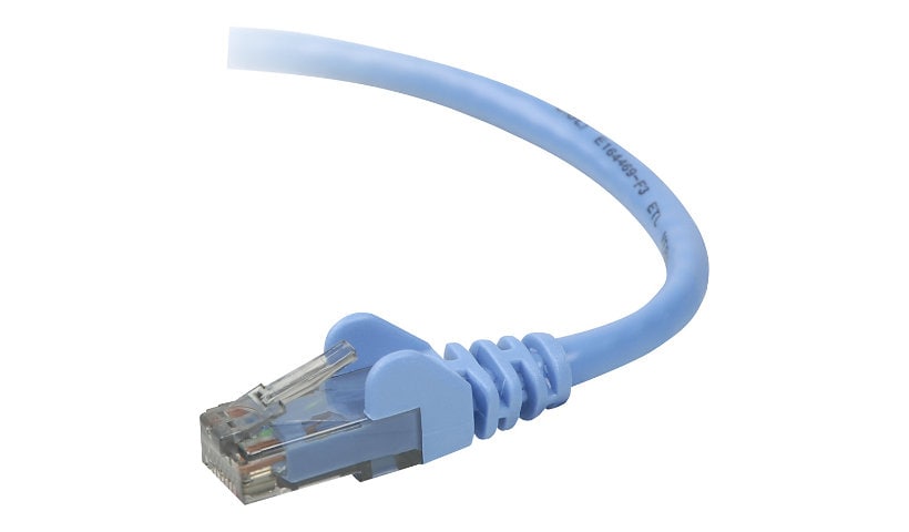 Belkin Cat6 12ft Blue Ethernet Patch Cable, UTP, 24 AWG, Snagless, Molded, RJ45, M/M, 12'