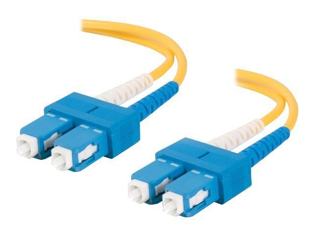 C2G 10m SC-SC 9/125 Duplex Single Mode OS2 Fiber Cable - Yellow - 33ft - pa