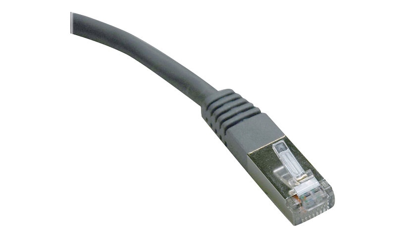 Eaton Tripp Lite Series Cat6 Gigabit Molded Shielded (FTP) Ethernet Cable (RJ45 M/M), PoE, Gray, 7 ft. (2.13 m) - patch