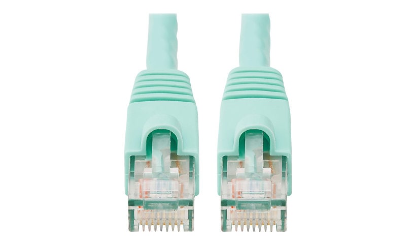 Eaton Tripp Lite Series Cat6a 10G Snagless UTP Ethernet Cable (RJ45 M/M), Aqua, 14 ft. (4.27 m) - patch cable - 14 ft -