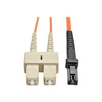 Eaton Tripp Lite Series Duplex Multimode 62.5/125 Fiber Patch Cable (MTRJ/SC), 8M (26 ft.) - patch cable - 8 m - orange
